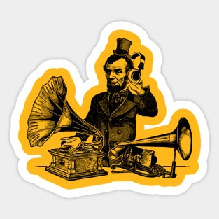 DJ-braham Lincoln! Sticker